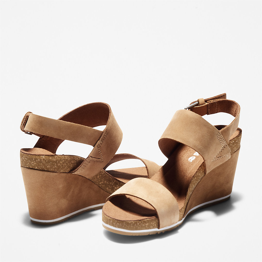Capri Sunset Wedge Sandal for Women in Brown Timberland Discount