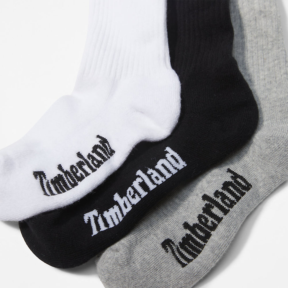 Stratham 3-Pack Sport Crew Socks for Men in Multi-coloured Timberland Sale