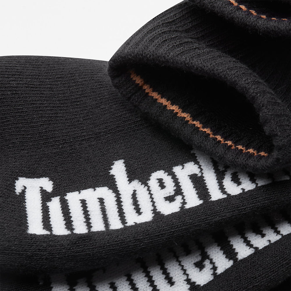 Three Pack Stratham Sport Socks for Men in Black Timberland Discount