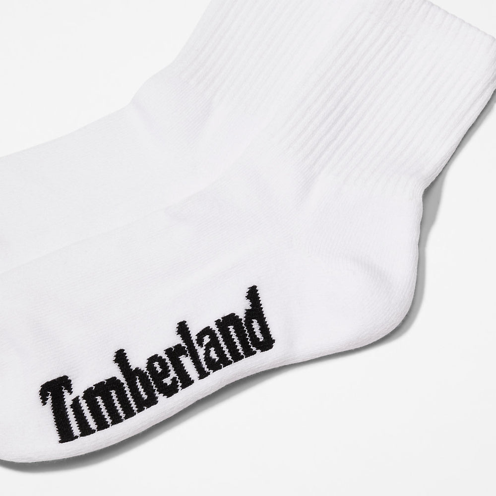 Stratham 3-Pack Quarter-length Sport Socks for Men in White Timberland On Sale
