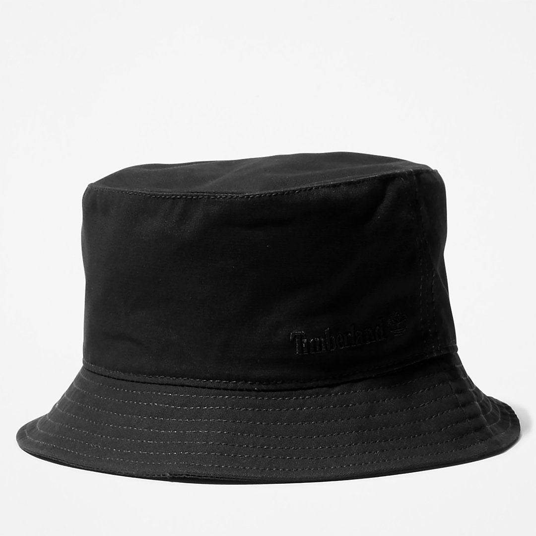 Canvas Bucket Hat for Men in Black Timberland On Sale