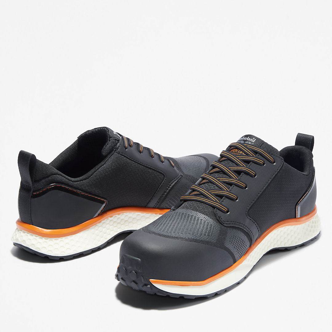 Timberland PRO® Reaxion Work Shoe for Men in Black/Orange Timberland On Sale