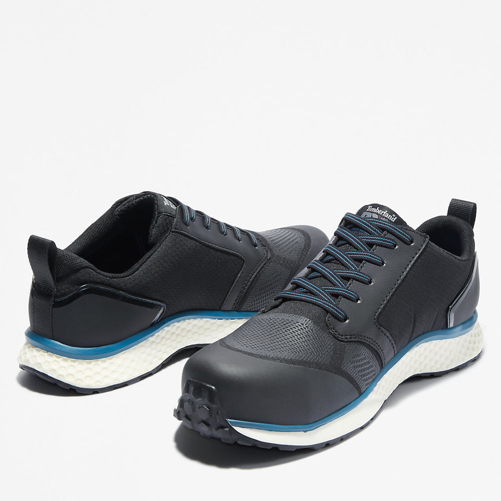 Timberland PRO® Reaxion Work Shoe for Men in Black/Blue Timberland For Sale
