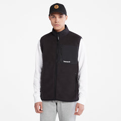 High-Pile Fleece Gilet for Men in Black Timberland US