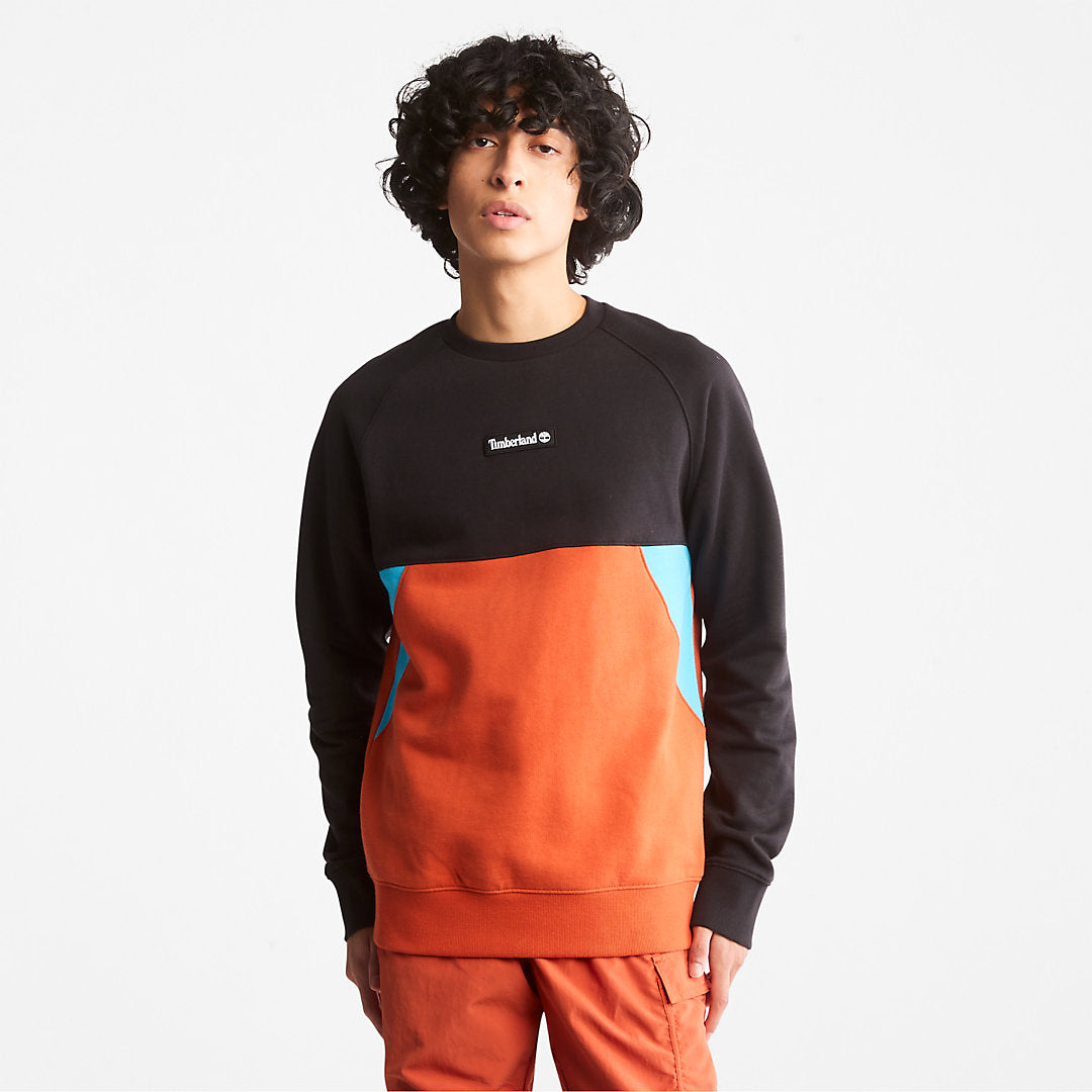 Cut-and-Sew Sweatshirt for All Gender in Orange Timberland Discount