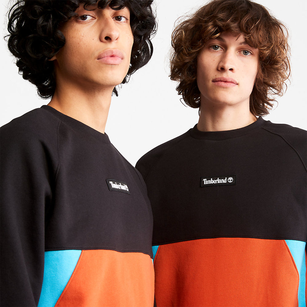 Cut-and-Sew Sweatshirt for All Gender in Orange Timberland Discount