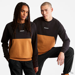 Cut-and-Sew Sweatshirt for Men in Black Timberland On Sale