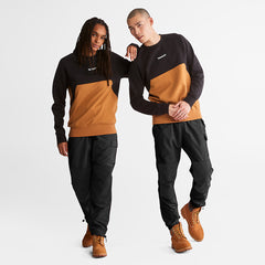 Cut-and-Sew Sweatshirt for Men in Black Timberland On Sale