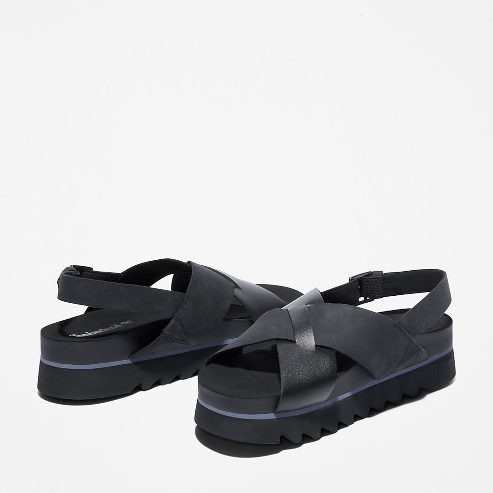 Santa Monica Sunrise Sandal for Women in Black Timberland For Sale