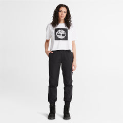 Cropped Logo T-Shirt for Women in White Timberland Sale