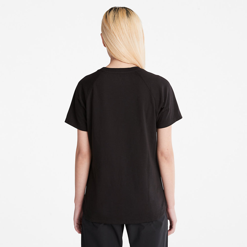 Logo T-Shirt for Women in Black Timberland Discount