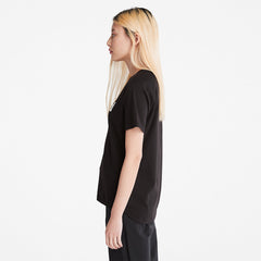 Logo T-Shirt for Women in Black Timberland Discount