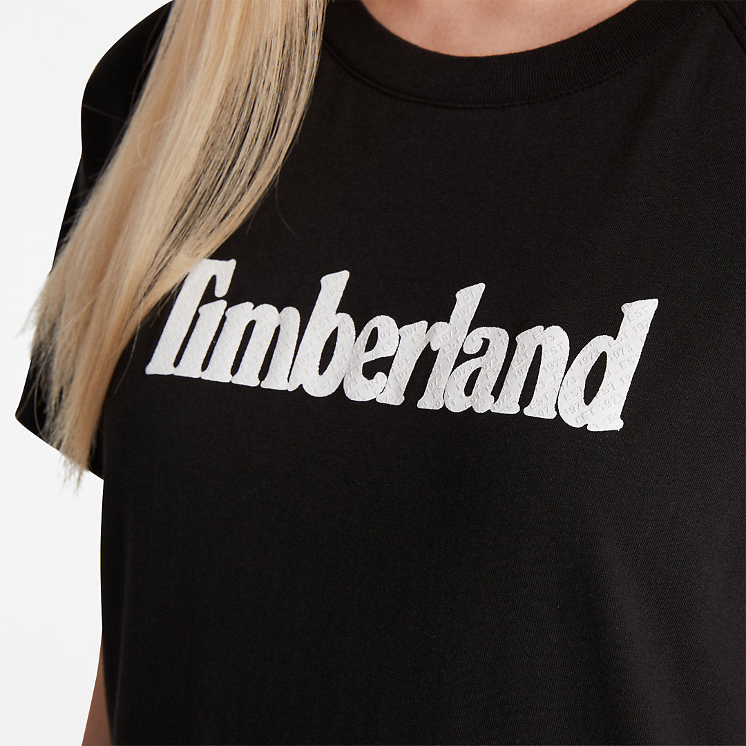Logo T-Shirt for Women in Black Timberland Discount