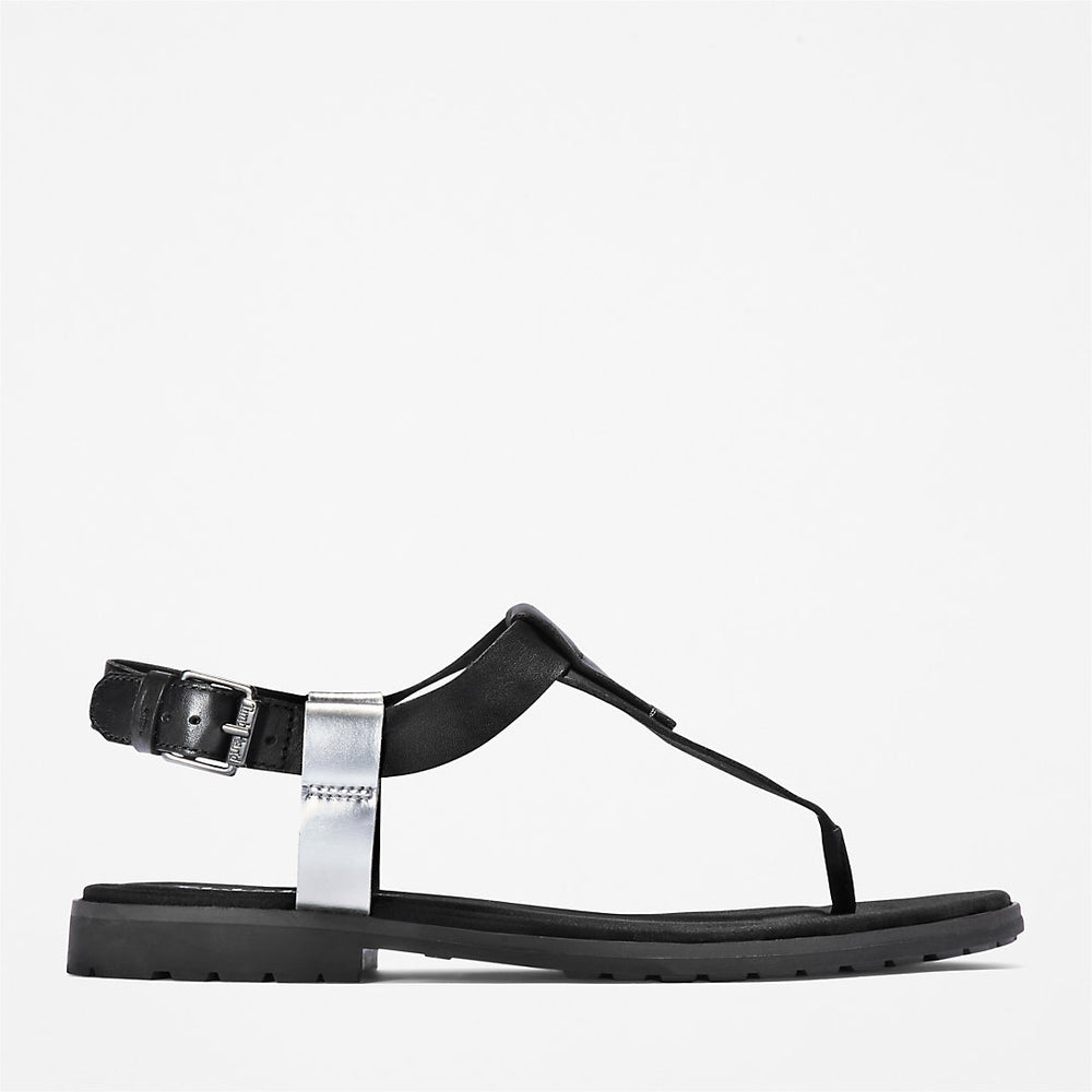 Chicago Riverside Thong Sandal for Women in Black Timberland Discount