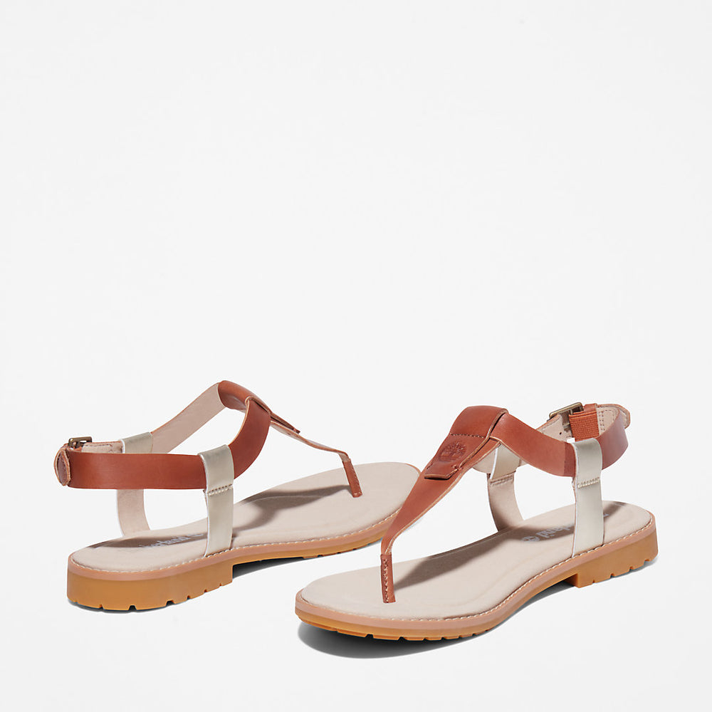 Chicago Riverside Thong Sandal for Women in Brown Timberland For Sale
