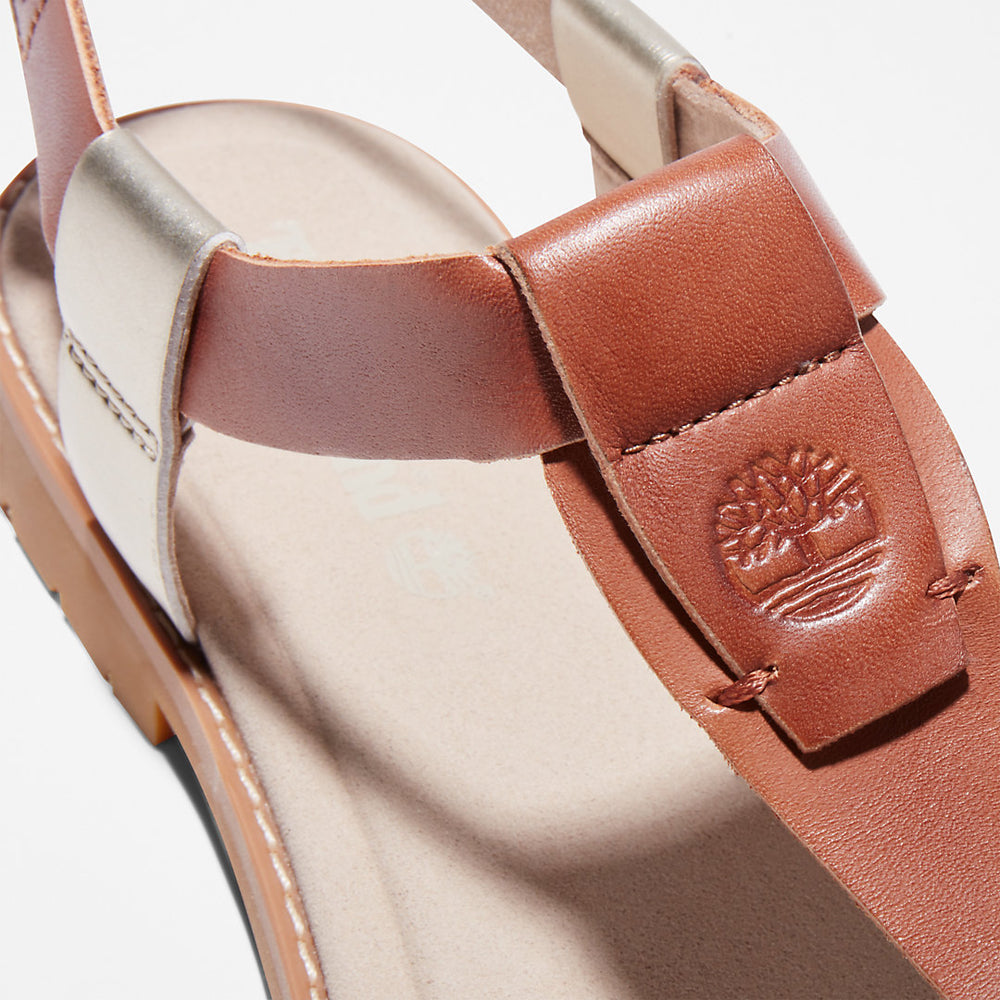 Chicago Riverside Thong Sandal for Women in Brown Timberland For Sale