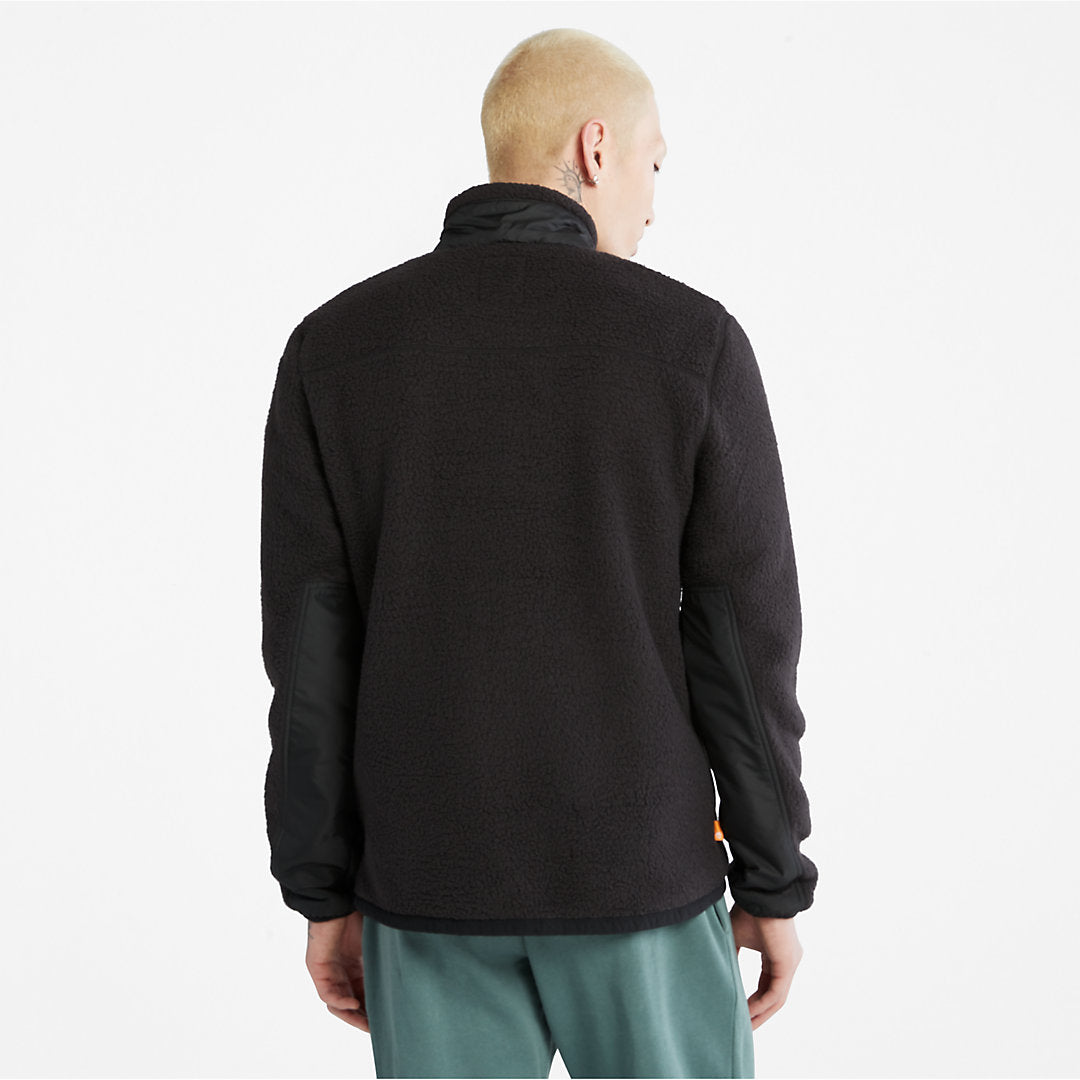 Sherpa Fleece Jacket for Men in Black Timberland On Sale