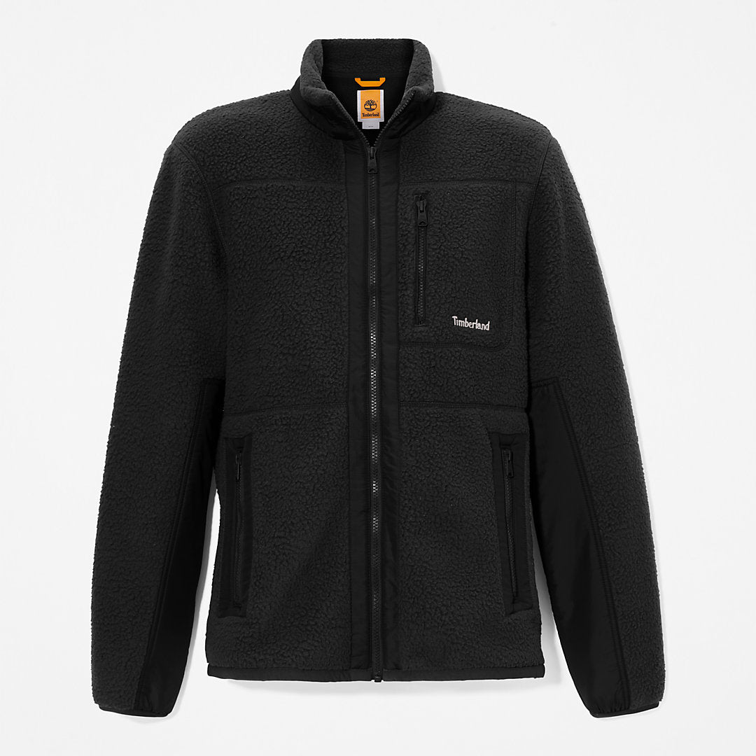 Sherpa Fleece Jacket for Men in Black Timberland On Sale