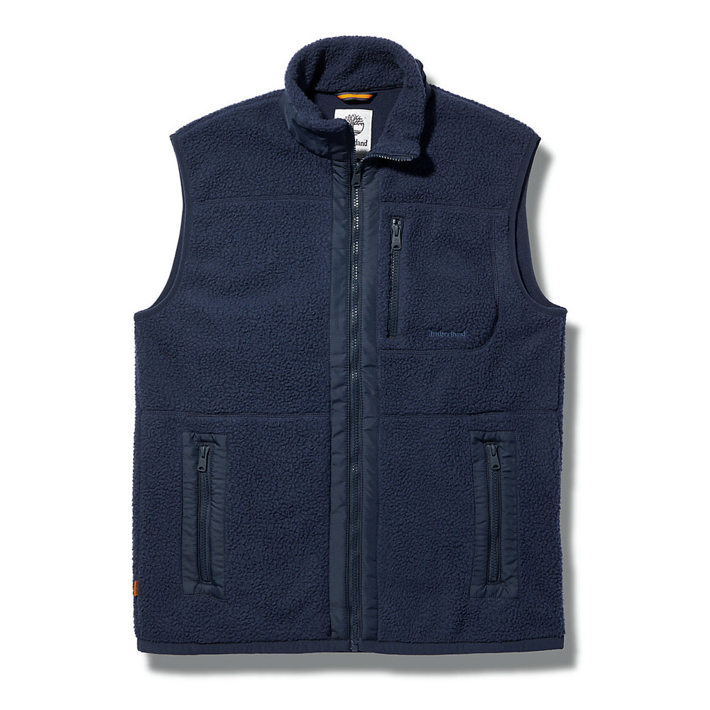 High-pile Fleece Gilet for Men in Navy Timberland Online