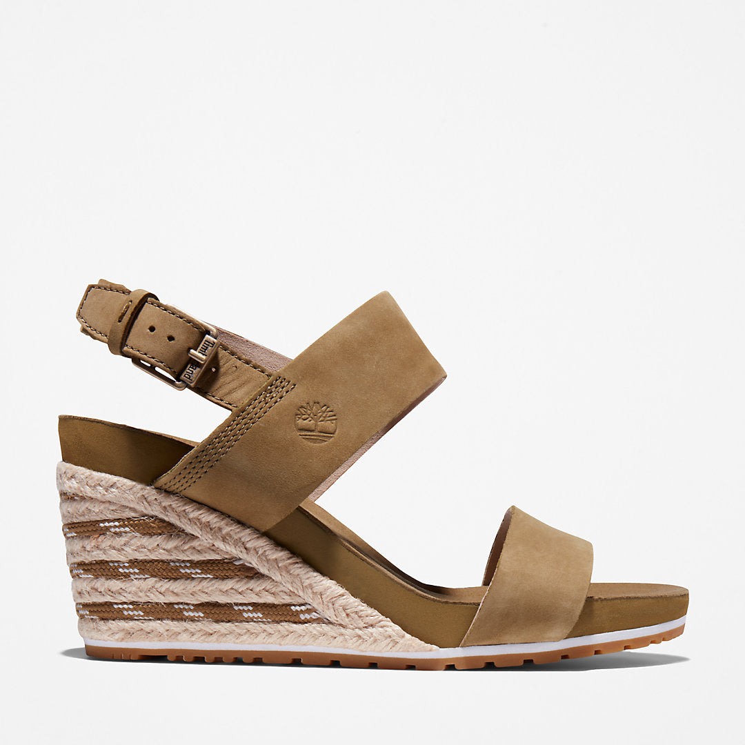 Capri Sunset Wedge Sandal for Women in Greige Timberland On Sale