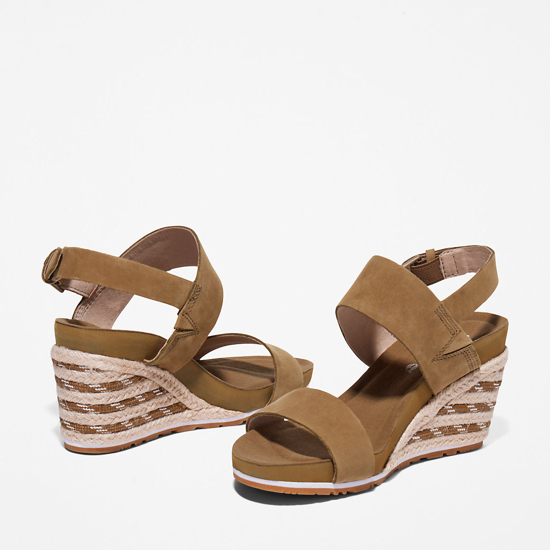 Capri Sunset Wedge Sandal for Women in Greige Timberland On Sale
