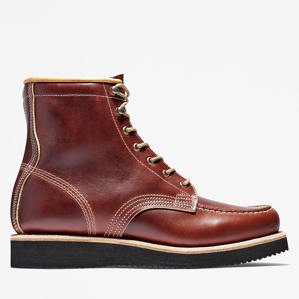 American Craft Moc-toe Boot for Men in Brown Timberland Outlet