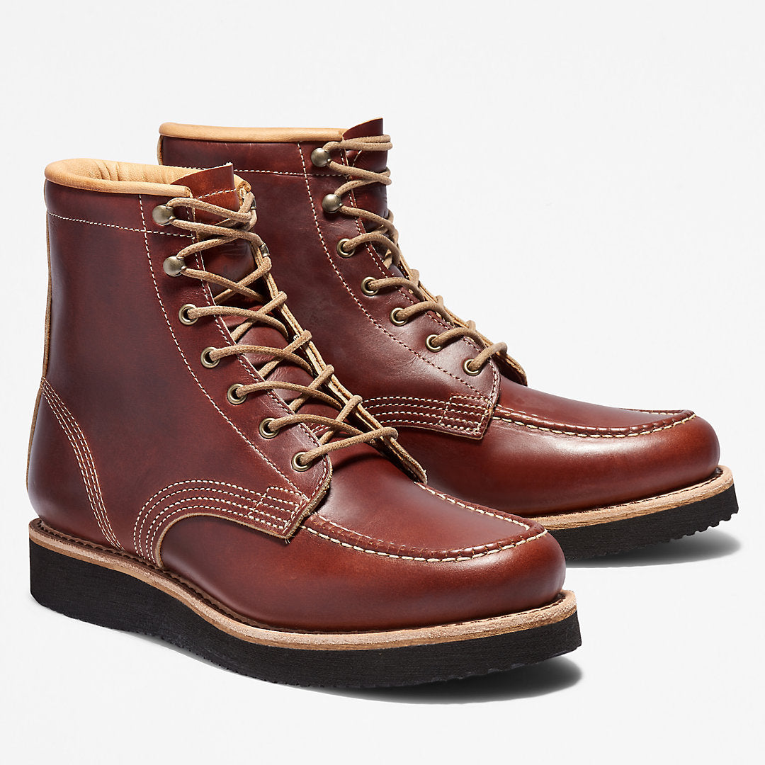 American Craft Moc-toe Boot for Men in Brown Timberland Outlet