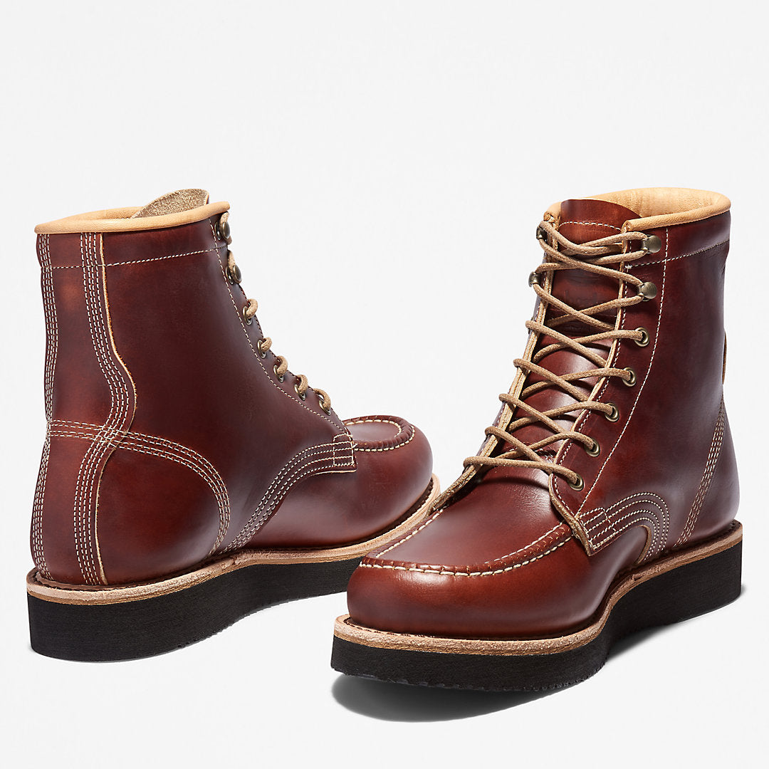American Craft Moc-toe Boot for Men in Brown Timberland Outlet