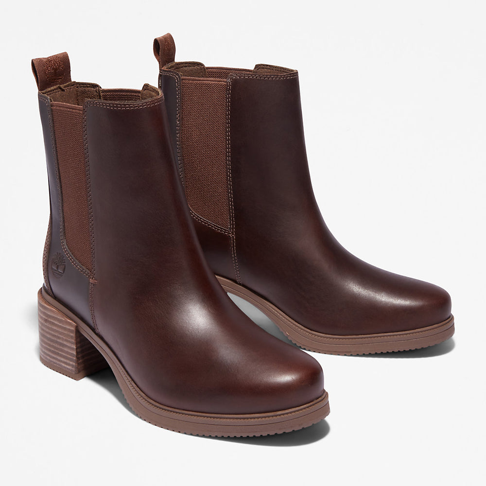 Dalston Vibe Chelsea Boot for Women in Dark Brown Timberland Sale