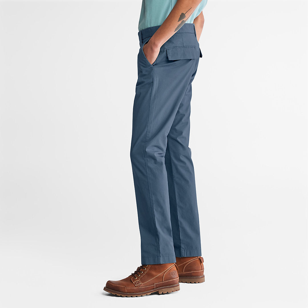 Sargent Lake Stretch Chinos for Men in Blue Timberland On Sale