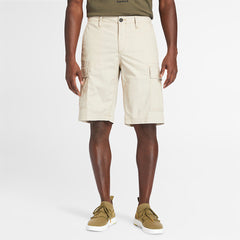 Poplin Cargo Shorts for Men in Beige Timberland For Sale