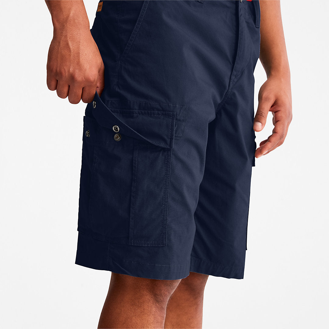 Poplin Cargo Shorts for Men in Navy Timberland On Sale