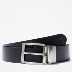 Reversible Leather Belt for Men in Black Timberland Sale