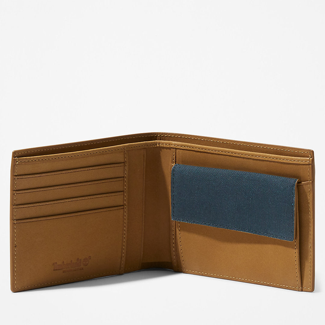 Braeburn Large Wallet with Coin Pocket for Men in Blue Timberland On Sale