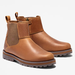 Courma Kid Chelsea Boot for Youth in Brown Timberland On Sale