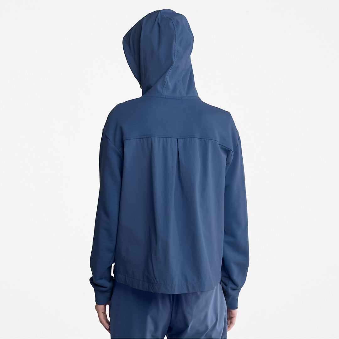 Solid-colour Hoodie for Women in Blue Timberland Discount
