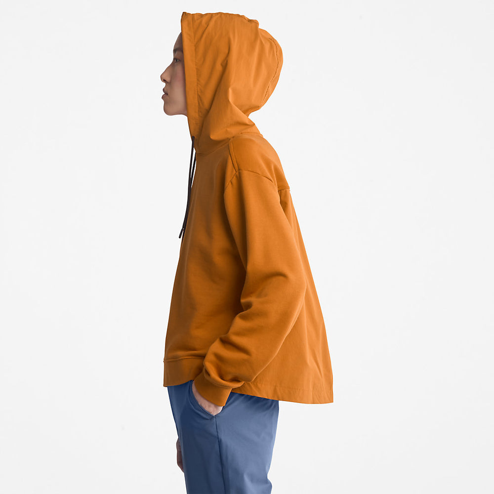 Solid-colour Hoodie for Women in Dark Yellow Timberland On Sale