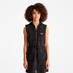 Progressive Utility Hoodie Dress for Women in Black Timberland Outlet