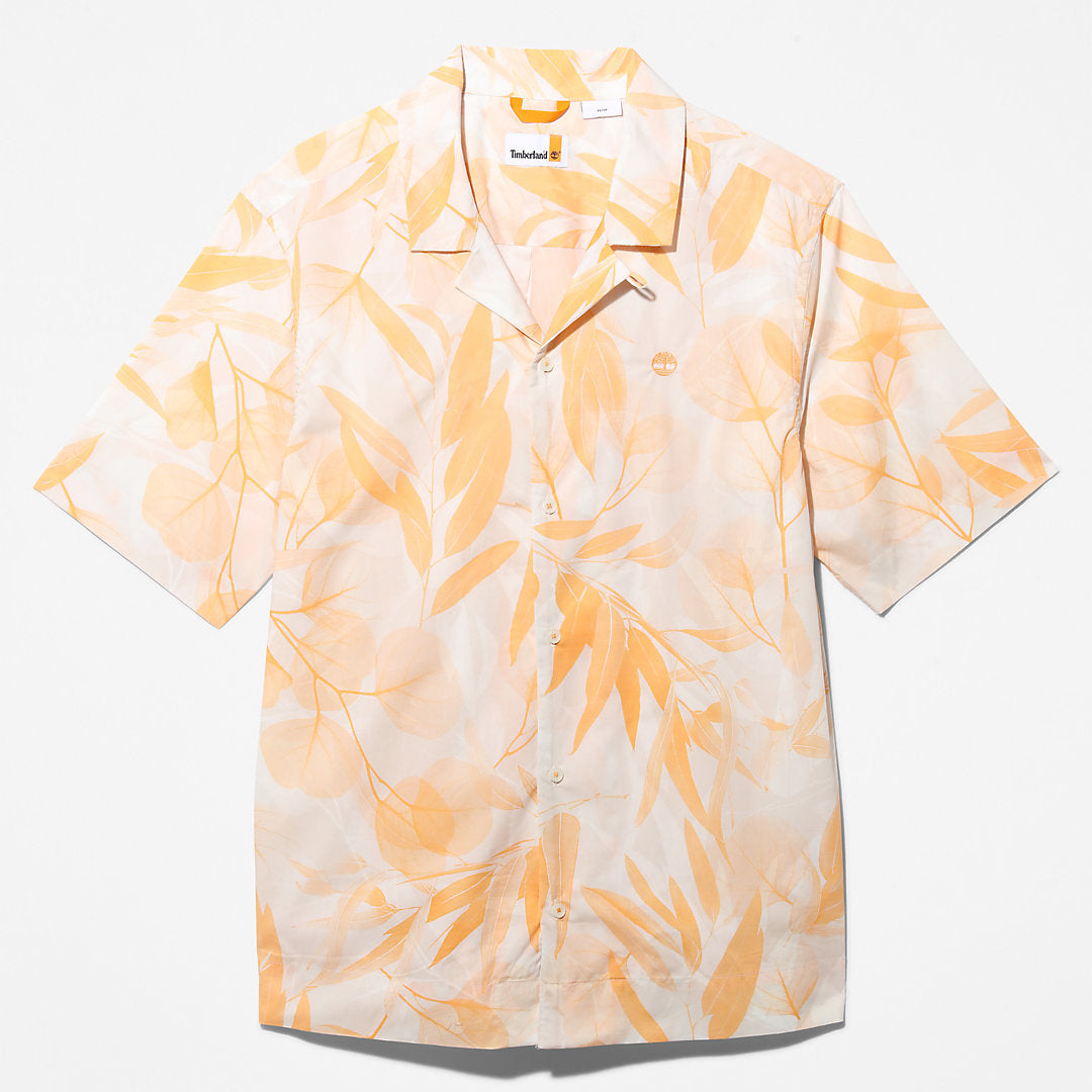 Organic Cotton Resort Shirt for Men in White Timberland Outlet