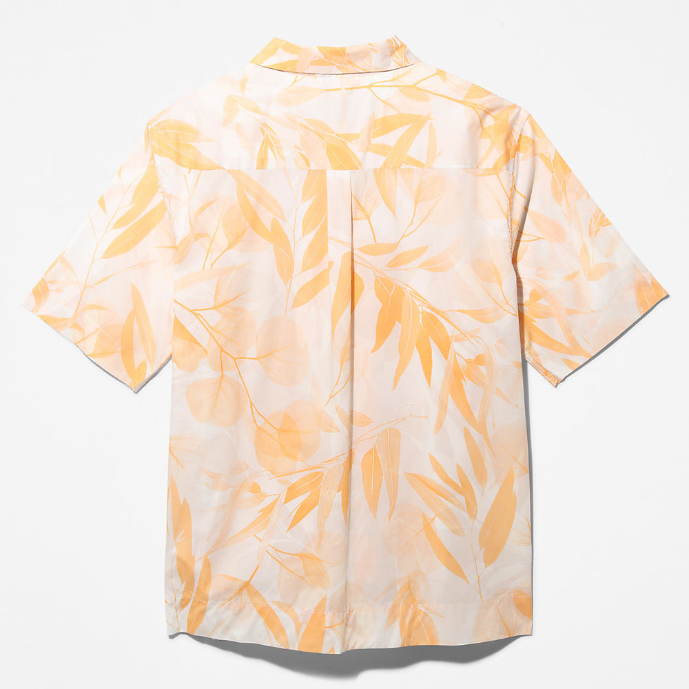 Organic Cotton Resort Shirt for Men in White Timberland Outlet