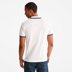 Millers River Tipped Polo Shirt for Men in White Timberland On Sale