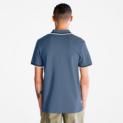 Millers River Tipped Polo Shirt for Men in Blue Timberland For Sale