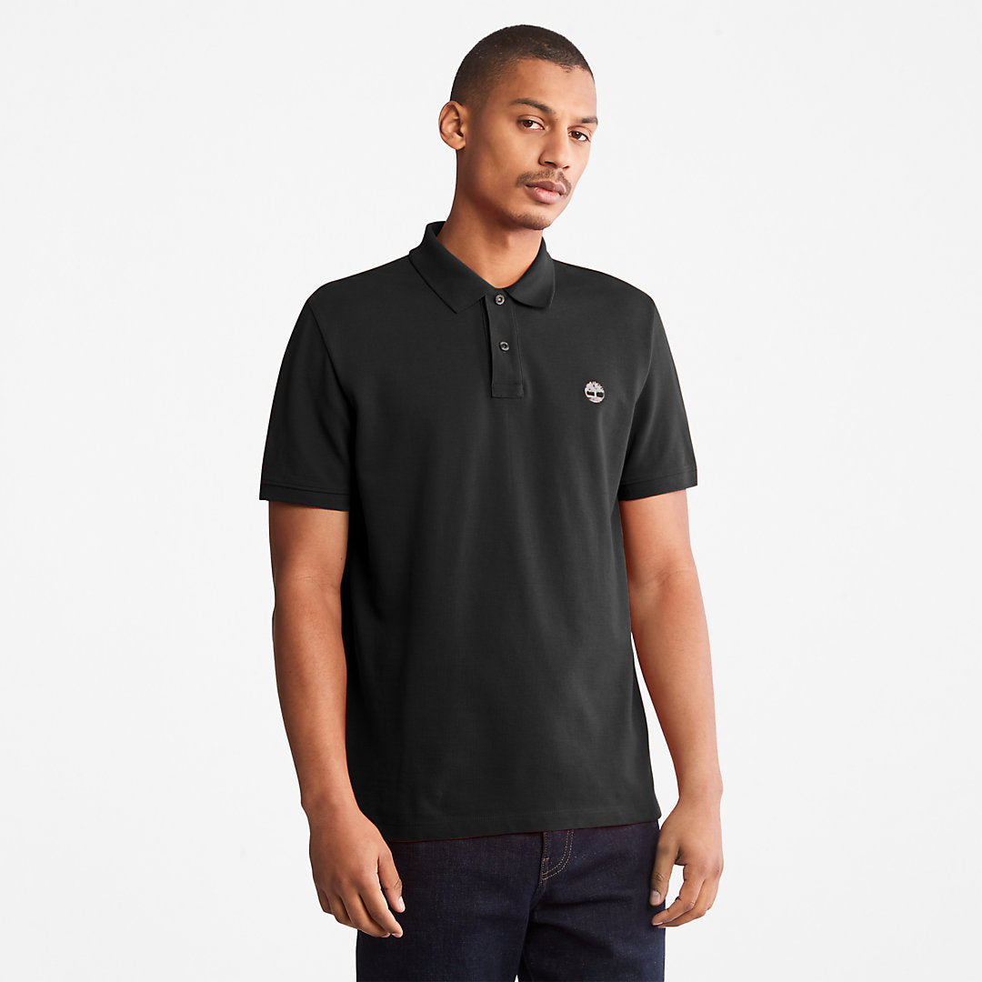 Millers River Pique Polo Shirt for Men in Black Timberland Online