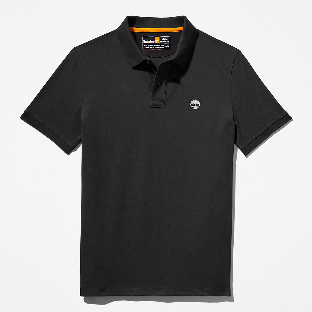 Millers River Pique Polo Shirt for Men in Black Timberland Online