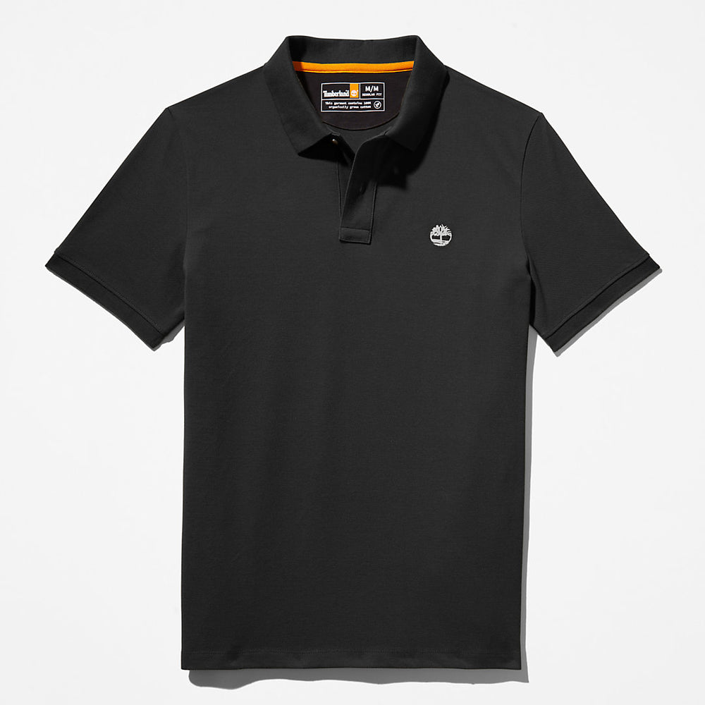 Millers River Pique Polo Shirt for Men in Black Timberland Online