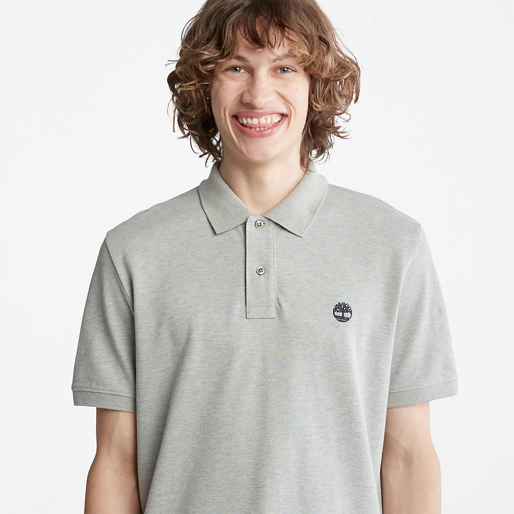 Millers River Pique Polo Shirt for Men in Grey Timberland Discount