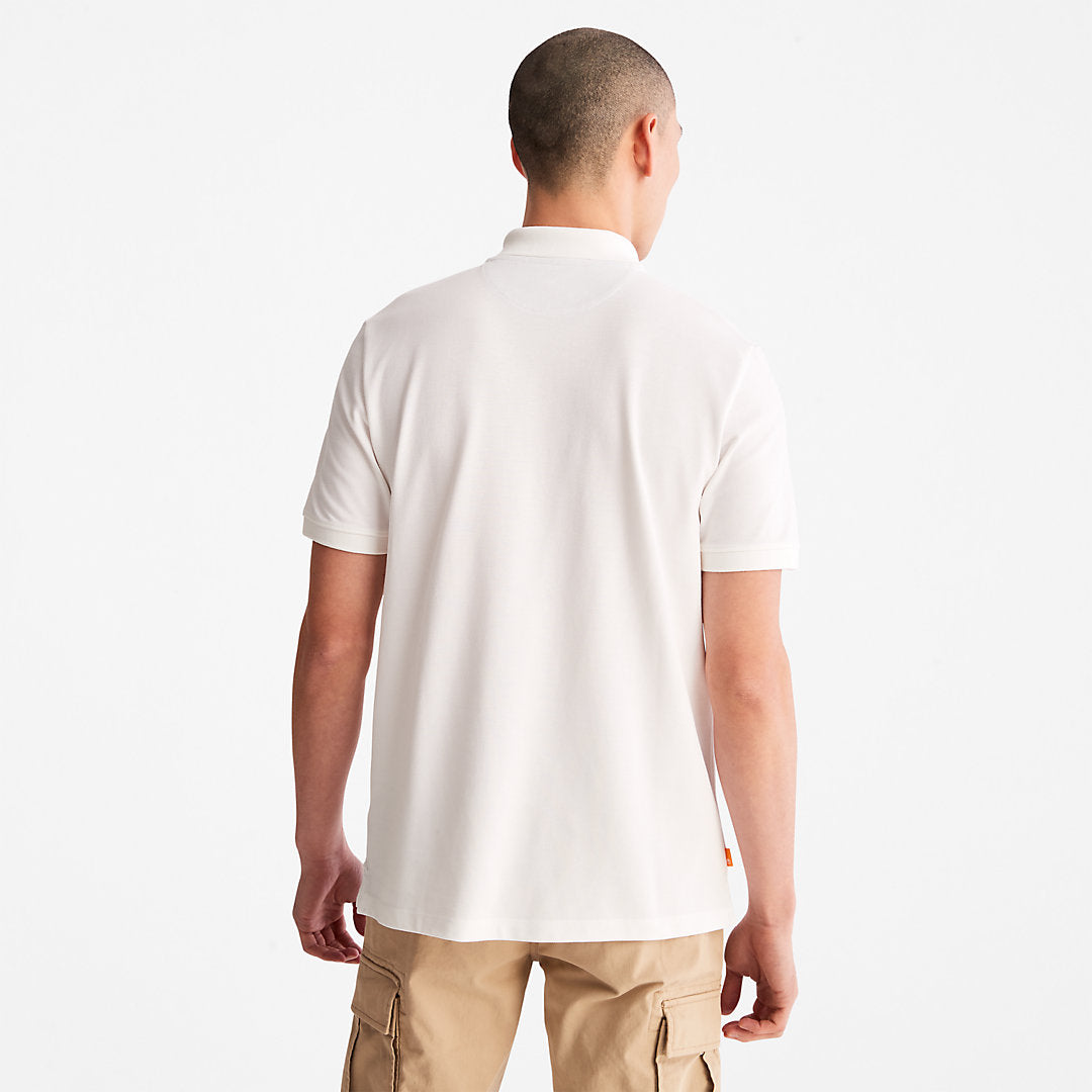 Millers River Pique Polo Shirt for Men in White Timberland Sale