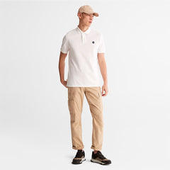 Millers River Pique Polo Shirt for Men in White Timberland Sale