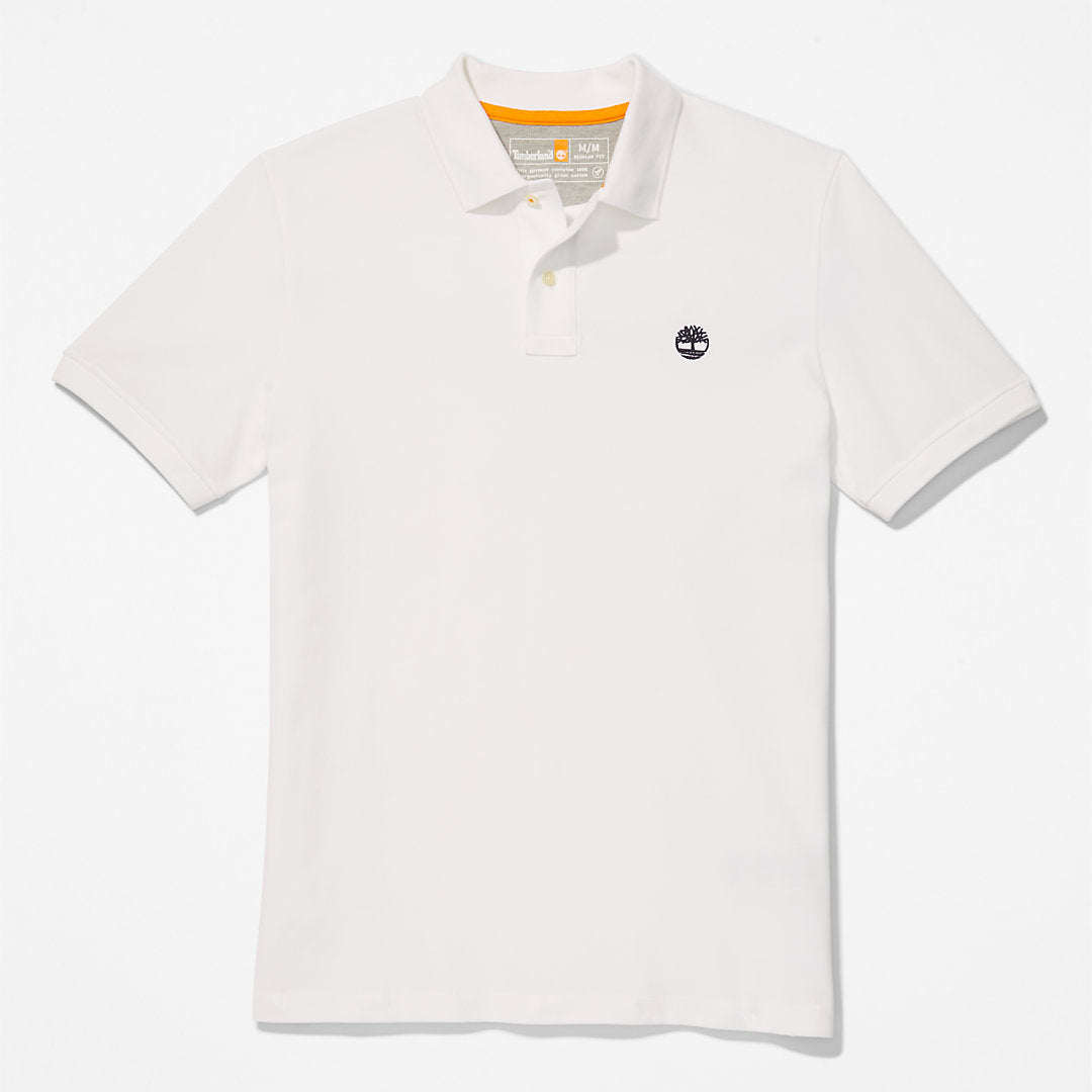 Millers River Pique Polo Shirt for Men in White Timberland Sale