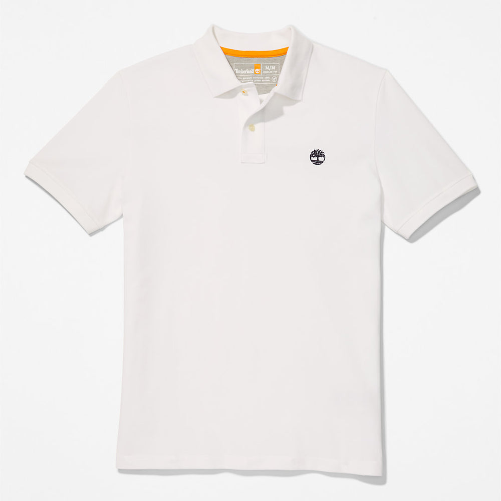 Millers River Pique Polo Shirt for Men in White Timberland Sale